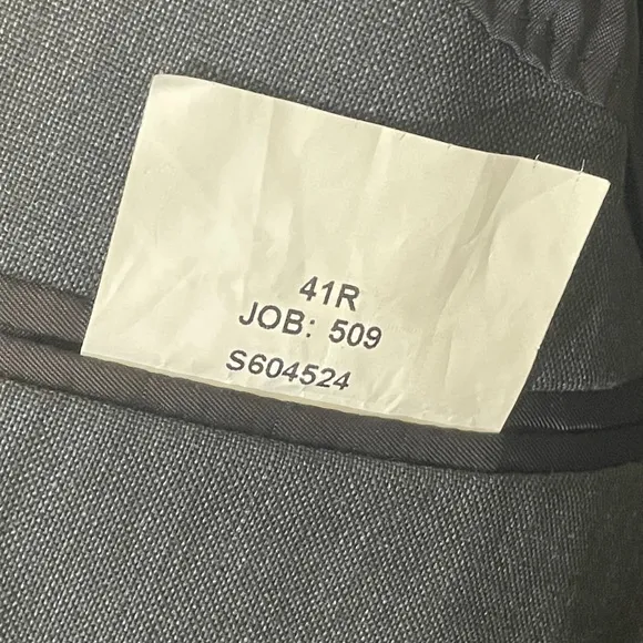 Jos. A. Bank Men’s Charcoal Suit Set Size 41R &amp; 35R