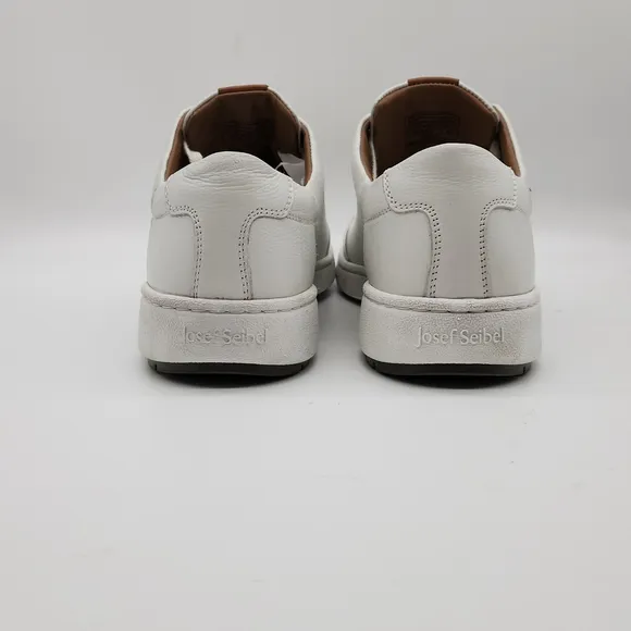 Josef Seibel White Leather Sneakers Men’s 10.5 EU 44 | Spring Comfort Style