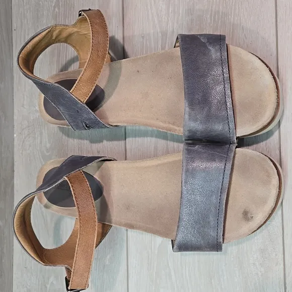 Josef Seibel Women Ankle Leather Platform Sandals shoes sz 42/11
