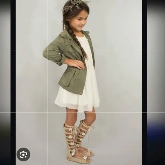 Joyfolie ”Seraphina in gardenia” gladiator boho sandals suede &amp; flowers