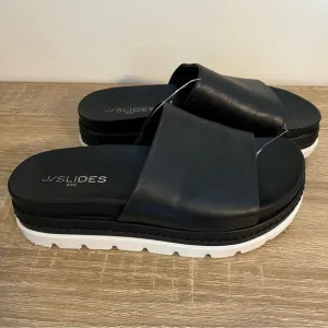 J/Slides NYC Bobby Platform Slide Sandals Women’s Size 6
