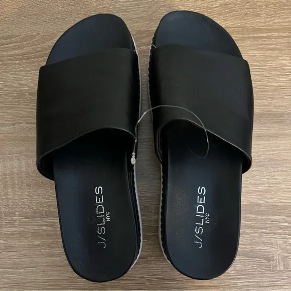 J/Slides NYC Bobby Platform Slide Sandals Women’s Size 6