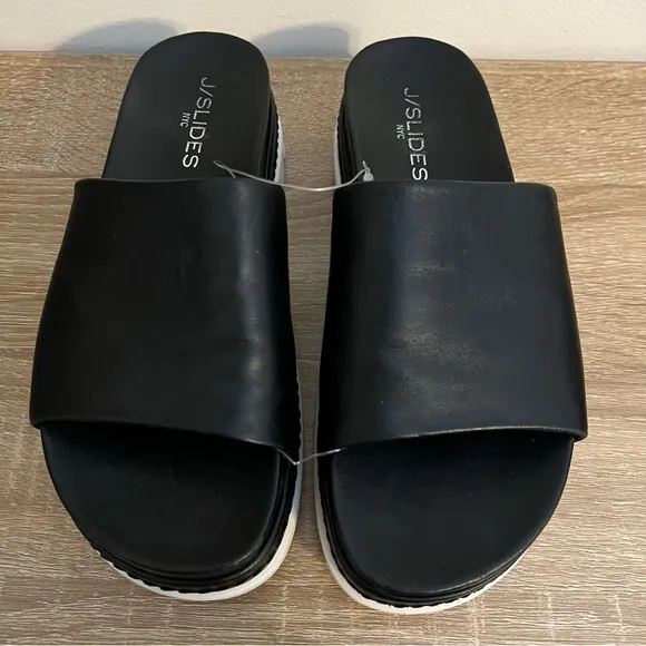 J/Slides NYC Bobby Platform Slide Sandals Women’s Size 6