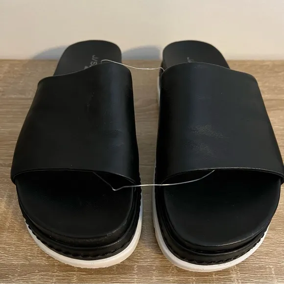 J/Slides NYC Bobby Platform Slide Sandals Women’s Size 6