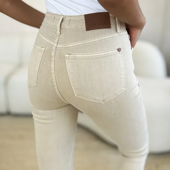 Judy Blue Tummy Control High-Rise Waist Denim Skinny Jean Slim Pants Plus Size