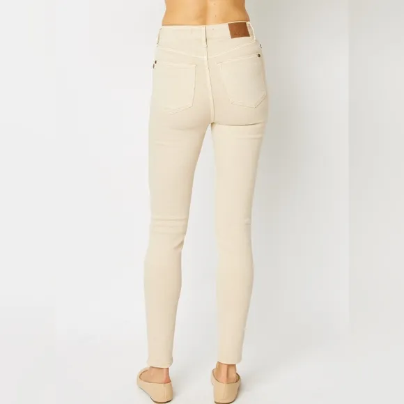 Judy Blue Tummy Control High-Rise Waist Denim Skinny Jean Slim Pants Plus Size
