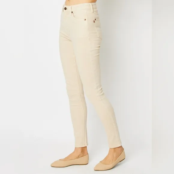 Judy Blue Tummy Control High-Rise Waist Denim Skinny Leg Jean Slim Fit Pants