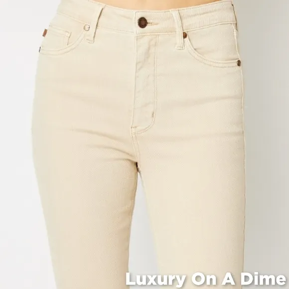 Judy Blue Tummy Control High-Rise Waist Denim Skinny Leg Jean Slim Fit Pants