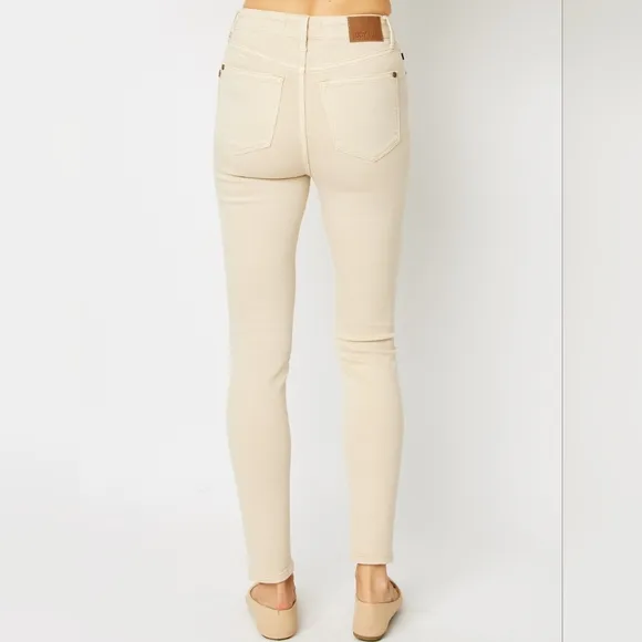 Judy Blue Tummy Control High-Rise Waist Denim Skinny Leg Jean Slim Fit Pants