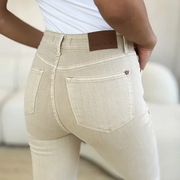 Judy Blue Tummy Control High-Rise Waist Denim Skinny Leg Jean Slim Fit Pants