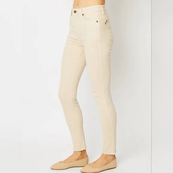 Judy Blue Tummy Control High-Rise Waist Denim Skinny Leg Jean Slim Fit Pants