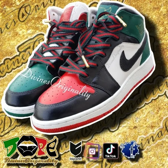 Juneteenth Custom Jordan Retro 1 Mid