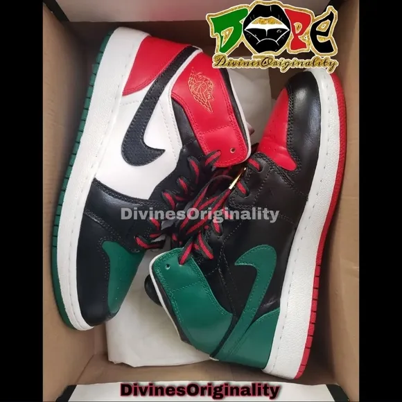 Juneteenth Custom Jordan Retro 1 Mid