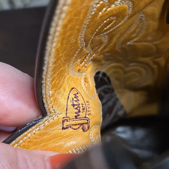 Justin Cowboy Boots VINTAGE MENS