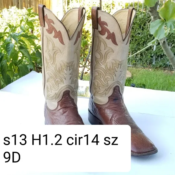 Justin Men's Bent Rail Austin Cognac Brown Square Toe Western cowboy Boots