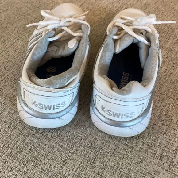 K-Swiss white tennis shoe sneakers size women’s 7
