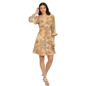 KACHEL-Ida Dress - Yellow Brick