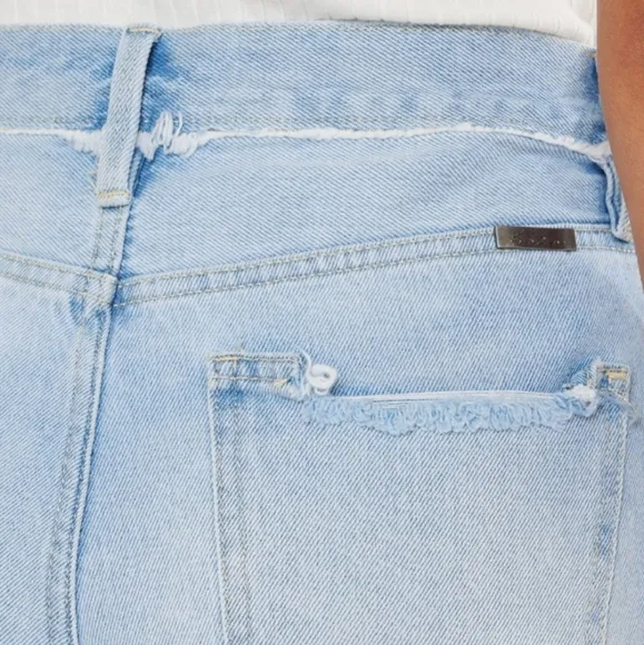 KanCan Button Fly High Rise Distressed Frayed Torn Denim Cut-Off Jean Shorts