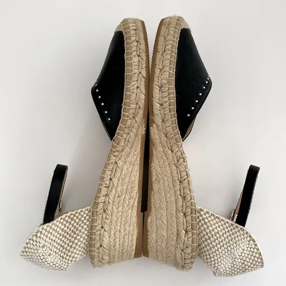 Kanna Made in Spain Leather Espadrille Strap Sandals US 7.5 Preppy Coastal Boho