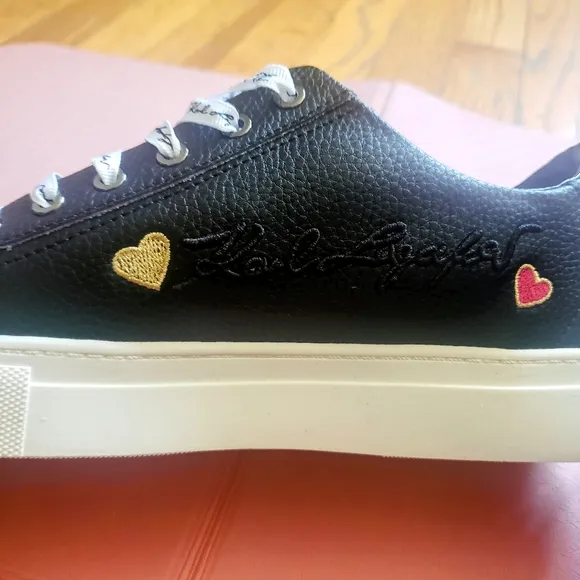 Karl Lagerfeld Cate Pins Lace Up Sneakers, 9,  NEW Without Box