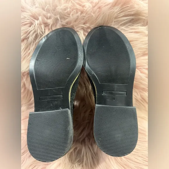 Kate Spade Black Glitter Ankle Boots