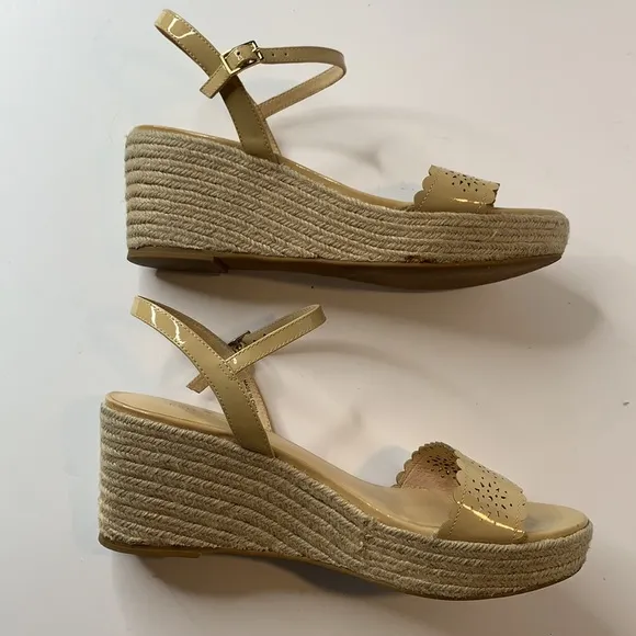 Kate Spade Mennie nude sandals espadrilles