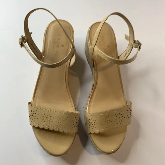 Kate Spade Mennie nude sandals espadrilles