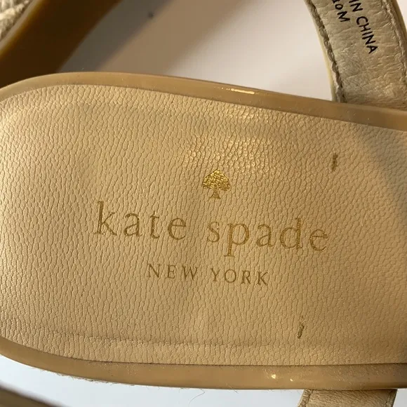 Kate Spade Mennie nude sandals espadrilles