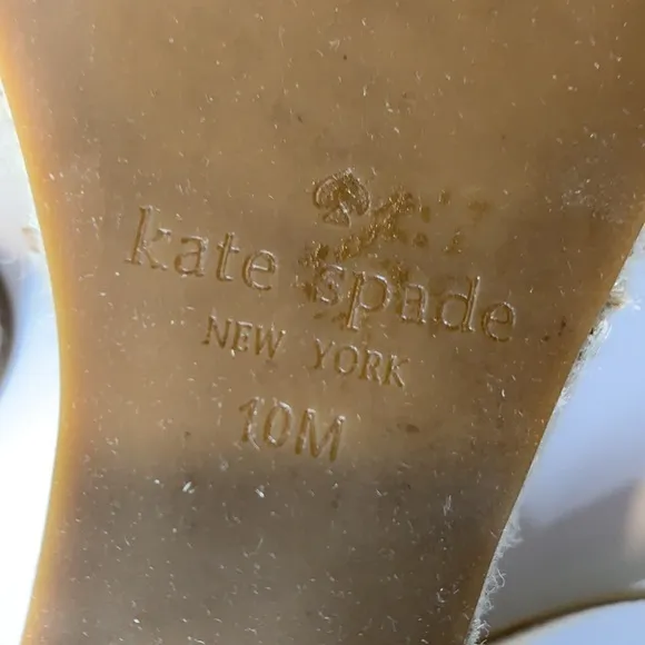 Kate Spade Mennie nude sandals espadrilles