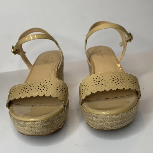 Kate Spade Mennie nude sandals espadrilles