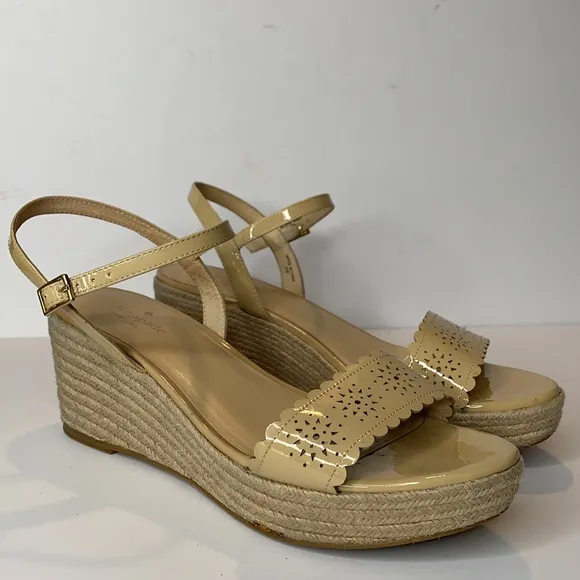 Kate Spade Mennie nude sandals espadrilles