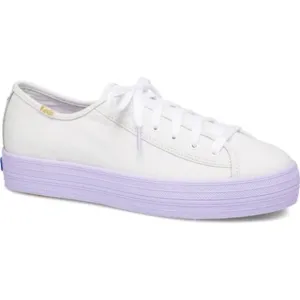 KEDS Kate Spade New York Triple Kick Colorblock White Purple Sneakers Size 11