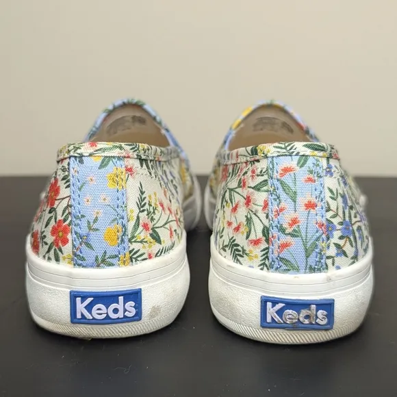 Keds x Rifle Paper Co. Double Decker Slip-on Wildwood Floral Sneaker Size 7