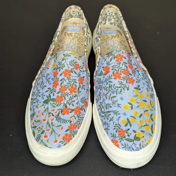 Keds x Rifle Paper Co. Double Decker Slip-on Wildwood Floral Sneaker Size 7