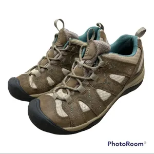 KEEN Women’s Leather Hiking Shoes Outdoorsy Athletic Athleisure Size 8