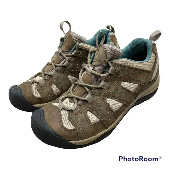 KEEN Women’s Leather Hiking Shoes Outdoorsy Athletic Athleisure Size 8