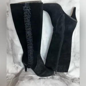 Kenneth Cole Reaction Chic Pea Su Knee-High Leather Boots size 9