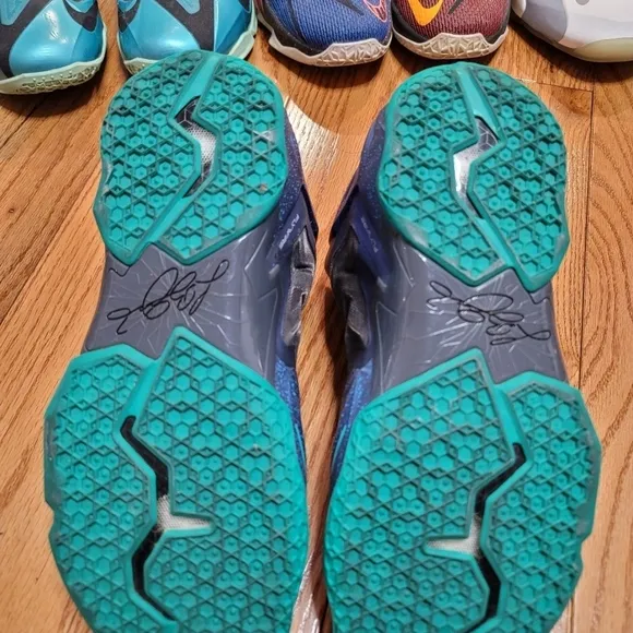 Kids' Blue and Green Athletic Shoes