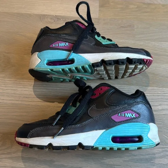 Kids Nike Air Max 90 GS 'Miami' Athletic Shoes Size 3.5Y