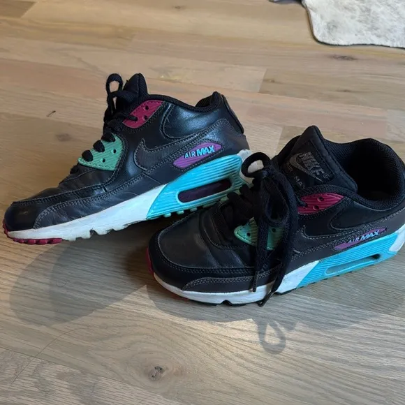 Kids Nike Air Max 90 GS 'Miami' Athletic Shoes Size 3.5Y