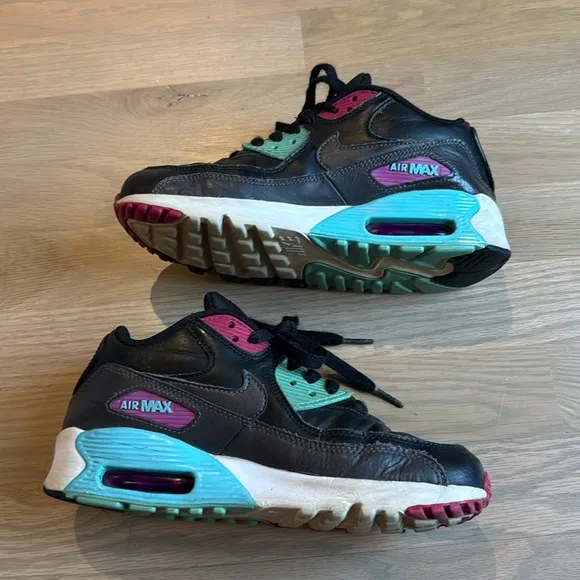 Kids Nike Air Max 90 GS 'Miami' Athletic Shoes Size 3.5Y