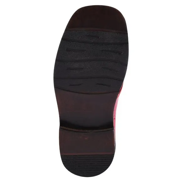 Kid's Red Lace-Up Dress Shoes