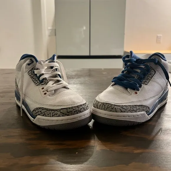 Kids Shoes - White and Blue