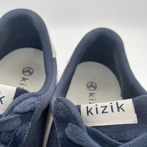 Kizik The Prague Sneakers Mens 11.5 Black Suede &amp; Canvas Hands Free Casual Shoes