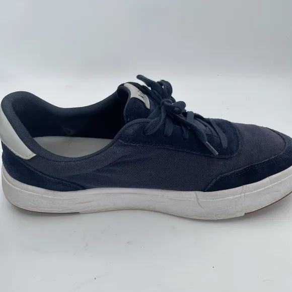 Kizik The Prague Sneakers Mens 11.5 Black Suede &amp; Canvas Hands Free Casual Shoes