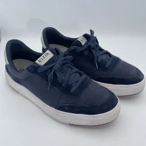 Kizik The Prague Sneakers Mens 11.5 Black Suede &amp; Canvas Hands Free Casual Shoes