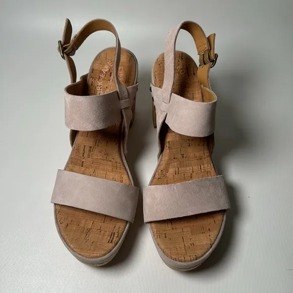 Kork-Ease Palmdale Heeled Suede Sandals - sz 9