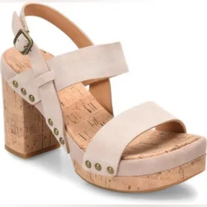 Kork-Ease Palmdale Heeled Suede Sandals - sz 9