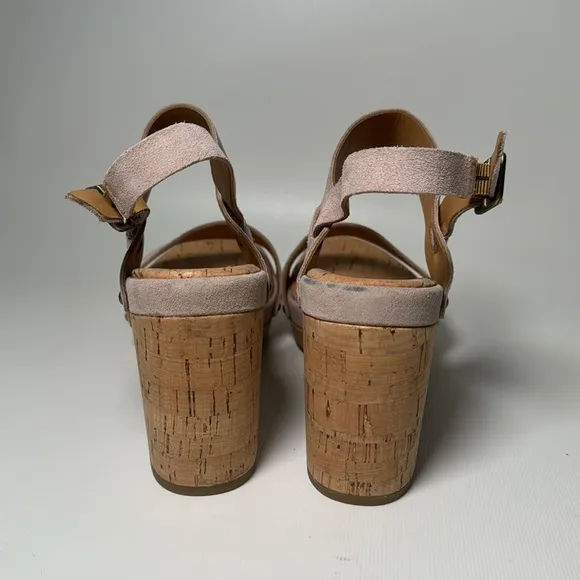 Kork-Ease Palmdale Heeled Suede Sandals - sz 9