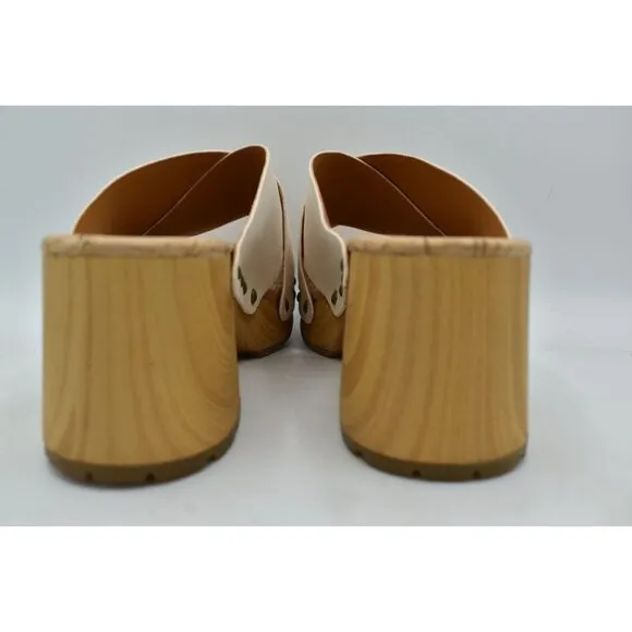 Kork Ease Womens Size 10 Tatum Cream Full Grain Leather Heeled Platform Sandals